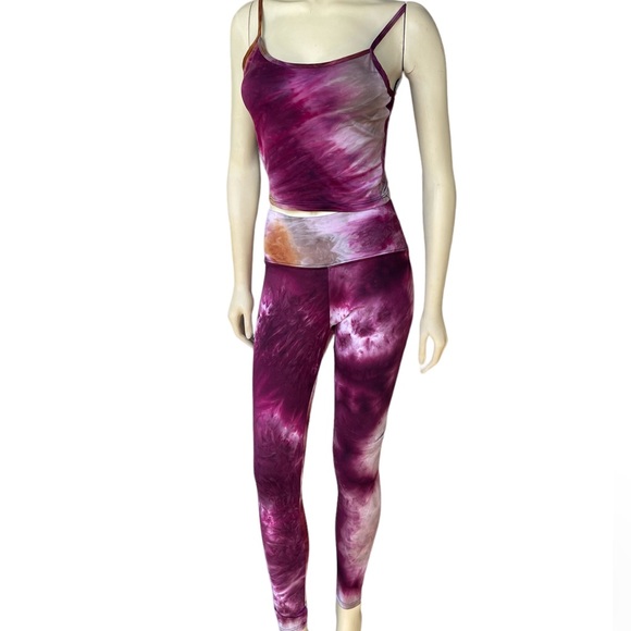 Sweet Southern Drip Purple Tie-dye Sport Tank & Leggings Set - Picture 3 of 9